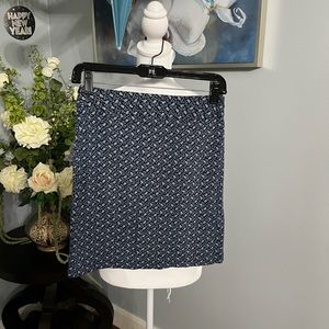 Esprit de corp blue and white skirt